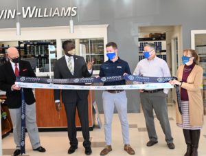 Ribbon cutting at the new Sherwin-Williams in Purcellville