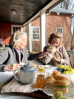 Mary Owen Chatfield-Taylor and her daughter Constance whose farm will be conserved as a historical building