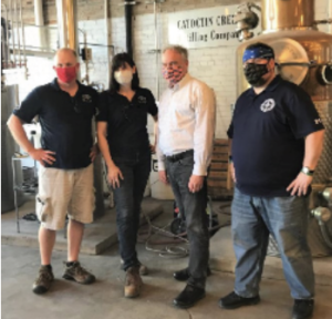 Sen. Kaine visits Catoctin Creek Distillers